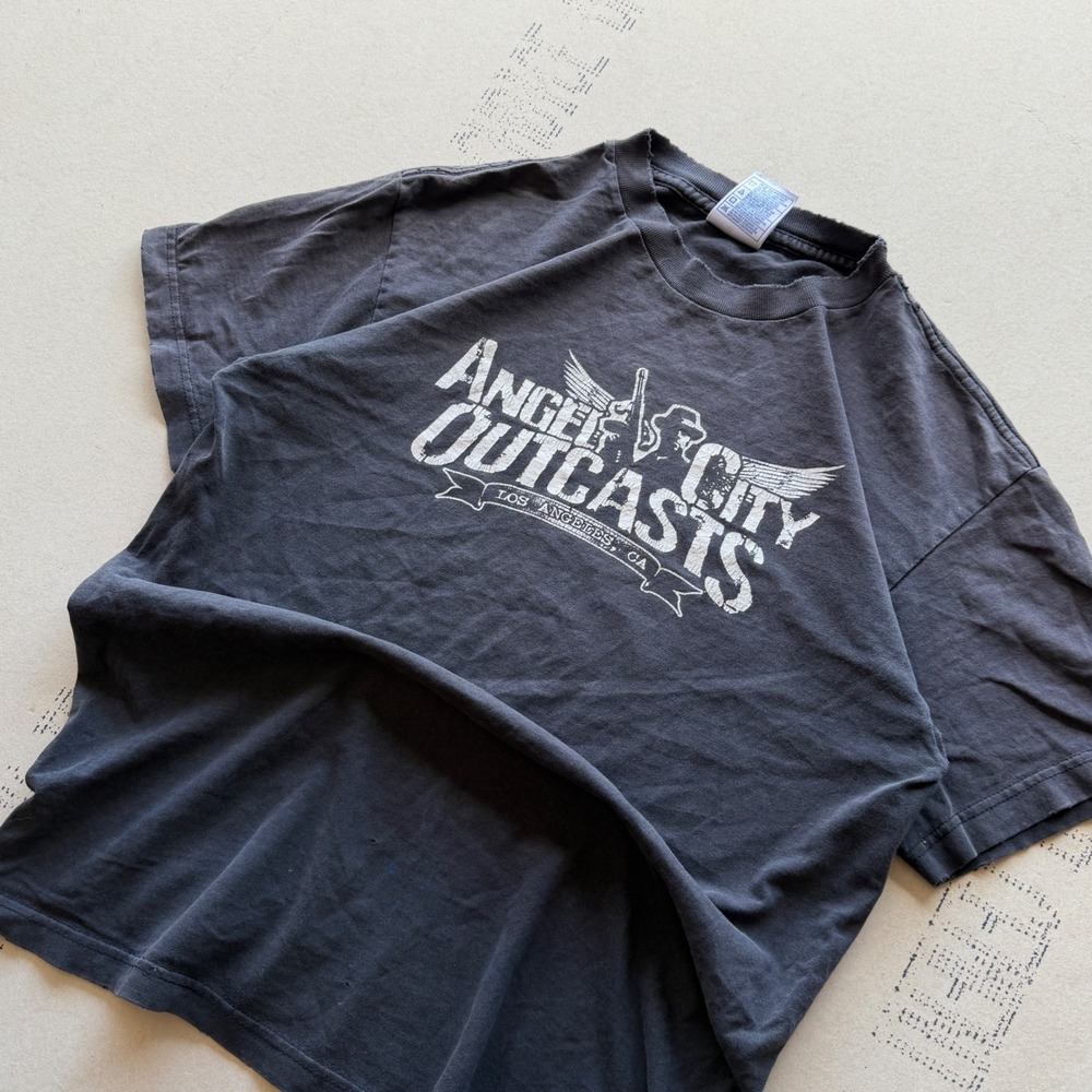 Y2k Angel City Outcasts Punk Band T-Shirt